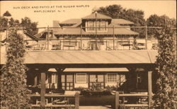 Sun Deck And Patio At The Sugar Maples Postcard