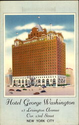 Hotel George Washington, 23 Lesington Avenue, Cor. 23rd Street New York City, NY Postcard Postcard