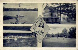 Glama Country Club Postcard