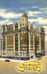 Hotel Belleclaire, Broadway at 77th Street New York City, NY Postcard Postcard