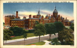 Johns Hopkins Hospital, North broadway Baltimore, MD Postcard Postcard