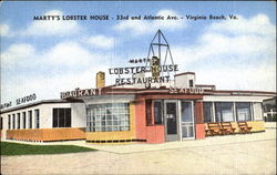 Marty's Lobster House, 33rd and Atlantic Ave Virginia Beach, VA Postcard Postcard