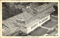 Derby Downs Akron, OH Postcard Postcard