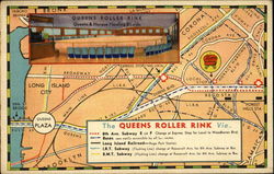 The Queens Roller Rink, Queens and Horace Harding Boulevards Postcard