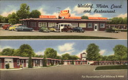 Waldorf Motor Court And Restaurant Postcard