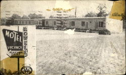 Rowell Motel, U. S. 70 Crossville, TN Postcard Postcard