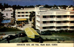 Dorchester Hotel And Pool Postcard