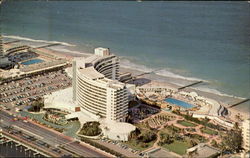 Air View Of The World Renowned Fontainebleau Hotel Postcard