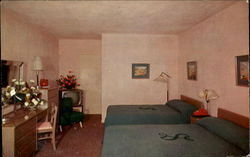 The Saxony Motel, 2000 Pacific At Michigan Avenue Postcard