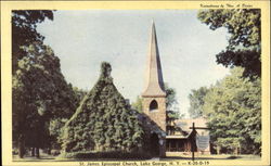 St. James Episcopal Church Lake George, NY Postcard Postcard