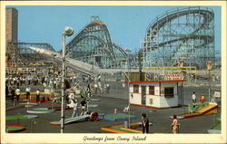 Greetings From Coney Island New York Postcard Postcard