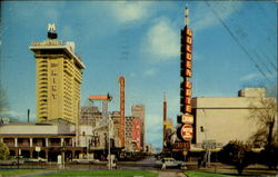 Looking Eastward On Fremont Street Postcard