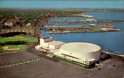 View Showing St. Petersburg's New Auditorium, Baseball Park Florida Postcard Postcard