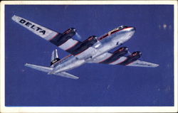 Delta Dc-6 Deltaliner Postcard