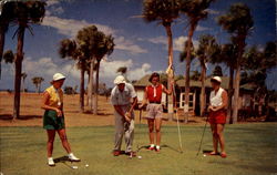 Golfers On A Ramey Club Green Ramey Air Force Base, PR Puerto Rico Postcard Postcard