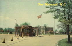 Main Entrance To Fort Monmouth New Jersey Postcard Postcard