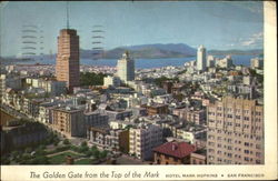 The Golden Gate From The Top Of The Mark Postcard