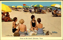 Picnic On The Beach Postcard