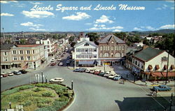 Lincoln Square And Lincoln Museum Postcard