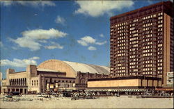 Convention Hall And New Holiday Inn Atlantic City, NJ Postcard Postcard