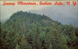 Snowy Mountain Indian Lake, NY Postcard Postcard