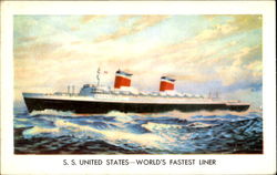 S. S. United States Postcard