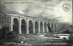 Sankey Valley Viaduct Postcard