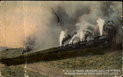 D. & R. G. Train Crossing Soldier Summit Salt Lake City, UT Postcard Postcard