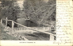 Old Dam At Dingmans Dingmans Ferry, PA Postcard Postcard