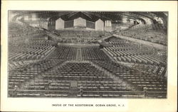 Inside Of The Auditorium Ocean Grove, NJ Postcard Postcard