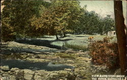 View Along Stony Brook Watchung, NJ Postcard Postcard