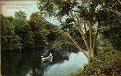 Fishing On The Pequannock River Postcard