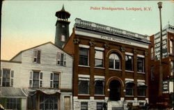 Police Headquarters Lockport, NY Postcard Postcard