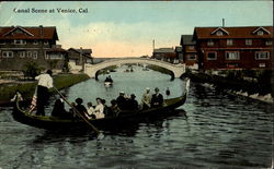 Canal Scene At Venice Postcard