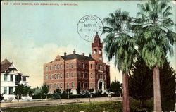 High School San Bernardino, CA Postcard Postcard