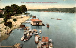 Sacramento Boat Club Postcard