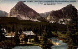 Cut Bank Camp Montana Glacier National Park Postcard Postcard