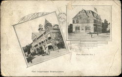 Fire Department Headquarters Youngstown, OH Postcard Postcard