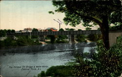 The Famous Tin Bridge & Water Works Postcard