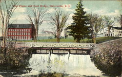 The Flume And Foot Bridge Slatersville, RI Postcard Postcard