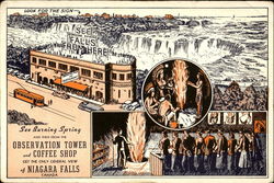 Observation Tower And Coffee Shop Postcard