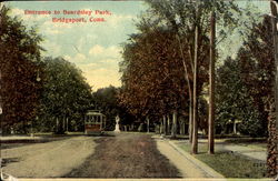 Entrance To Beardsley Park Postcard