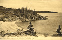 Lake Superior On Canadian Pacific Railway Postcard