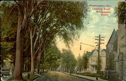 Washington Ave. Looking East Postcard