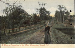 A Modern Conception Of The Maid Evangeline Postcard