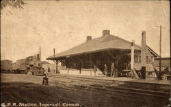 C. P. R. Station Postcard