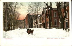 Mountain Street In Winter Postcard