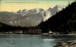 Harrison Hot Springs And St. Alice Hotel British Columbia Canada Postcard Postcard