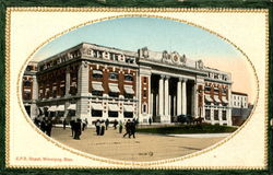 C. P. R. Depot Winnipeg, MB Canada Manitoba Postcard Postcard