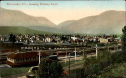 Showing Railway Yards Revelstoke, BC Canada British Columbia Postcard Postcard